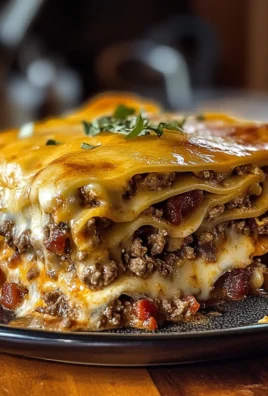 Parmesan Garlic Bacon Cheeseburger Lasagna